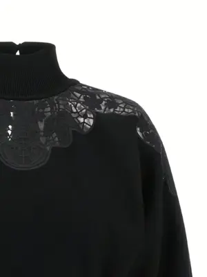 Tulle lace sweater Woman TWIN SET Black