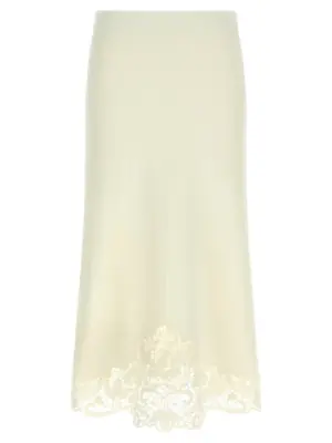 Organza insert skirt TWIN SET White