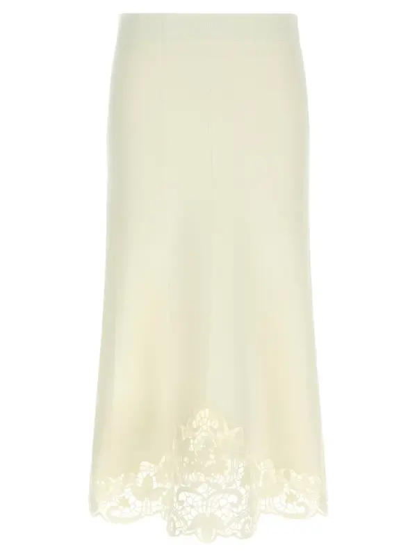 Organza insert skirt TWIN SET White