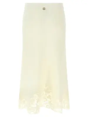 Organza insert skirt 252TP340700282 TWIN SET White