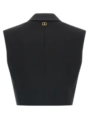 Cropped vest 252TT212200006 TWIN SET Black