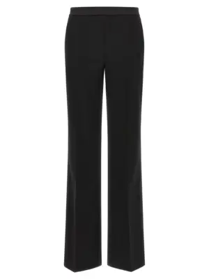 Satin detail trousers TWIN SET Black