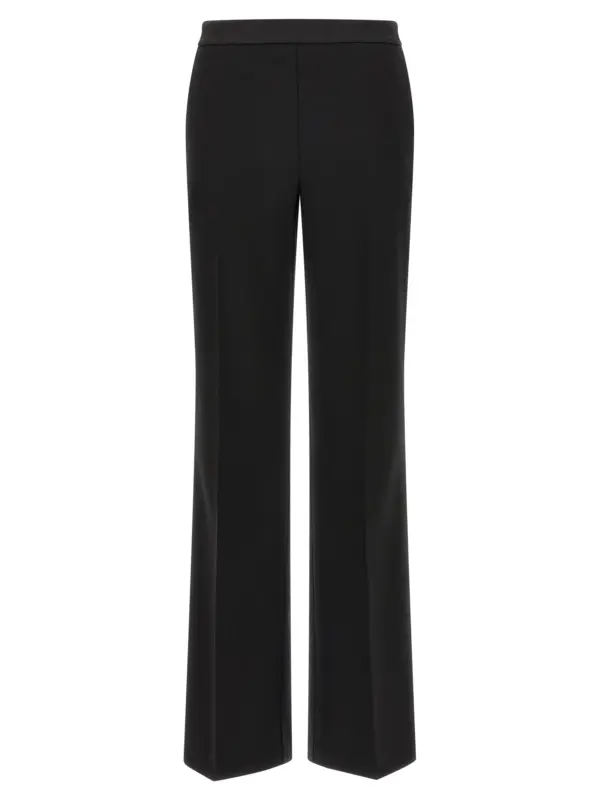 Satin detail trousers TWIN SET Black