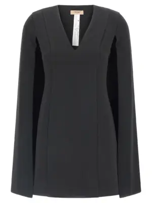 Cape dress TWIN SET Black
