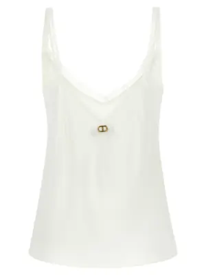 Silk top 252TT241100282 TWIN SET White