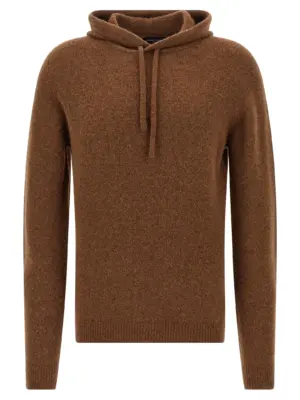 Hooded sweater ROBERTO COLLINA Brown