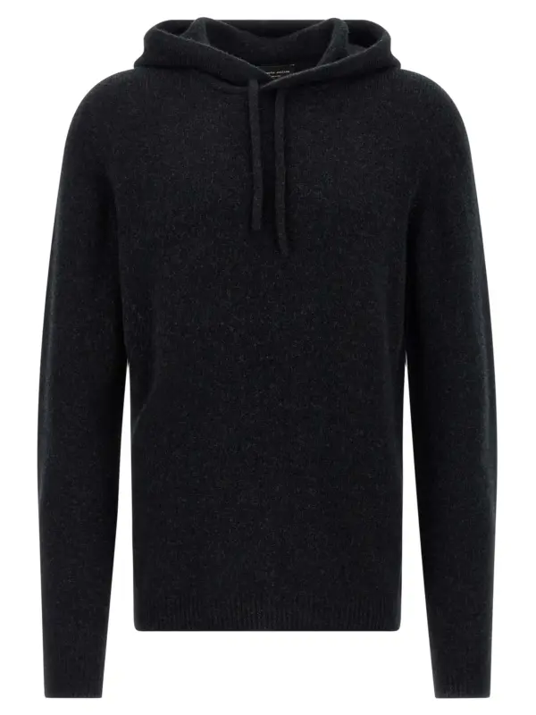 Hooded sweater ROBERTO COLLINA Black