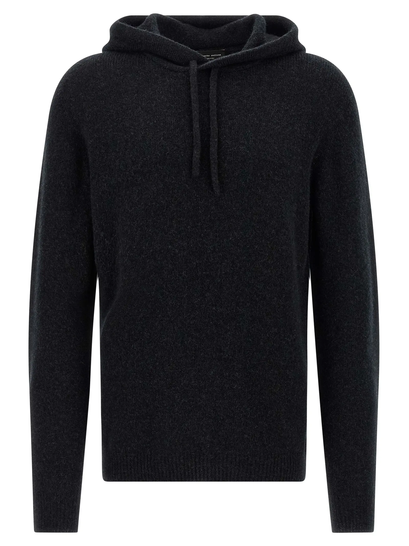 Светр Roberto Collina Hooded Чорний 1 Hooded sweater ROBERTO COLLINA Black