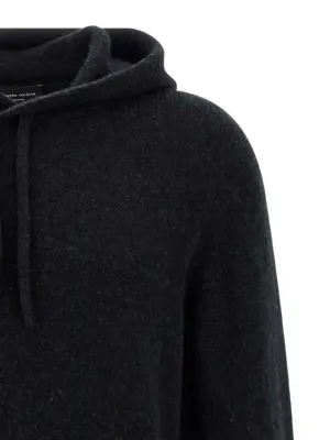 Hooded sweater Man ROBERTO COLLINA Black