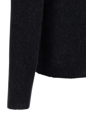 Hooded sweater 47% virgin wool 32% wk 21% polyamide ROBERTO COLLINA Black