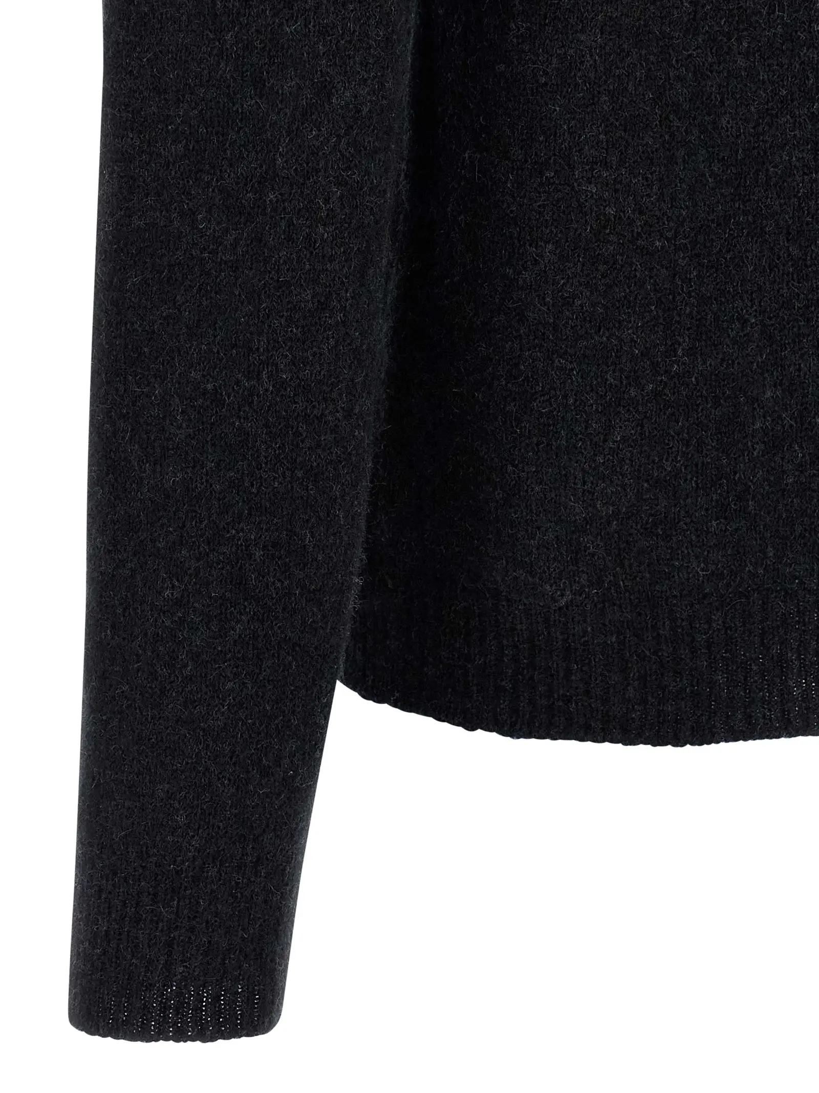 Светр Roberto Collina Hooded Чорний 4 Hooded sweater 47% virgin wool 32% wk 21% polyamide ROBERTO COLLINA Black