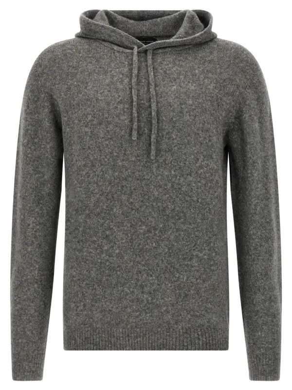 Hooded sweater ROBERTO COLLINA Gray