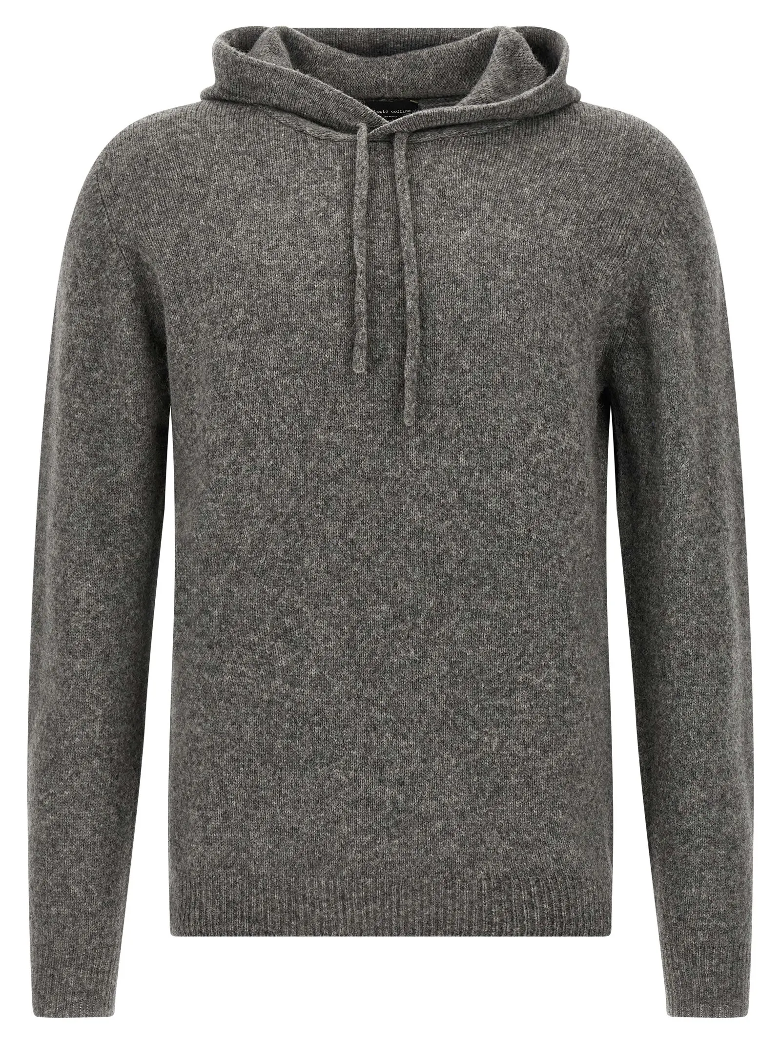 Светр Roberto Collina Hooded Сірий 1 Hooded sweater ROBERTO COLLINA Gray