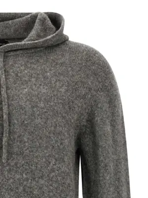 Hooded sweater Man ROBERTO COLLINA Gray