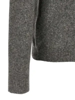 Hooded sweater 47% virgin wool 32% wk 21% polyamide ROBERTO COLLINA Gray