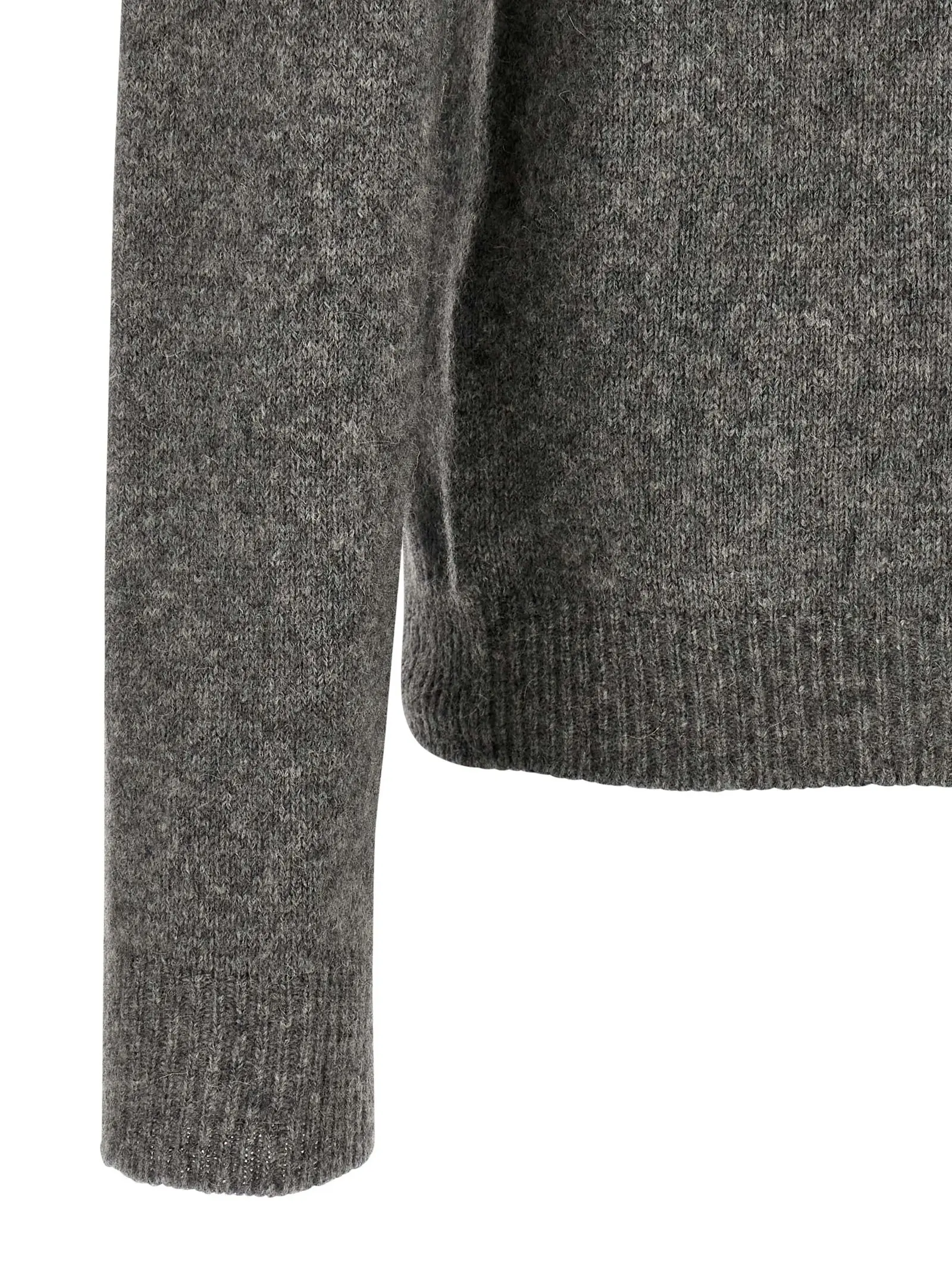 Светр Roberto Collina Hooded Сірий 4 Hooded sweater 47% virgin wool 32% wk 21% polyamide ROBERTO COLLINA Gray