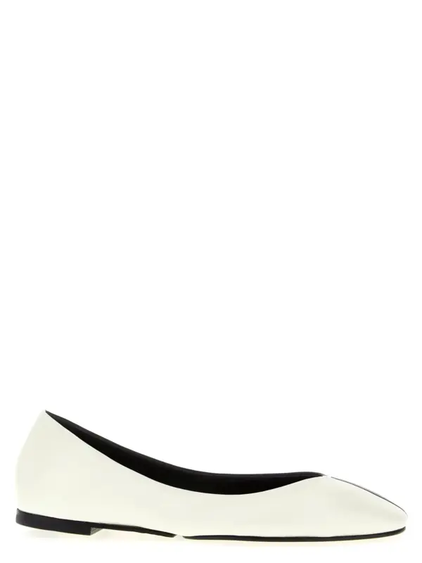 'Les Ballerines Ovalo' ballet flats JACQUEMUS White/Black