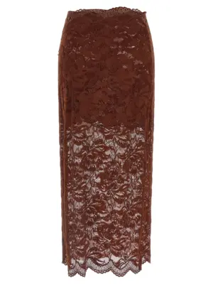 Lace skirt 25HJJU598PA0170P237 PACO RABANNE Brown