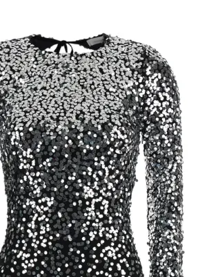 Sequin dress Woman PACO RABANNE Black
