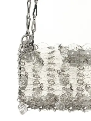 '1969 Nano Crystal Resin' shoulder bag Woman PACO RABANNE Silver