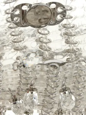 '1969 Nano Crystal Resin' shoulder bag 50% synthetic resins 30% pt 20% sst PACO RABANNE Silver