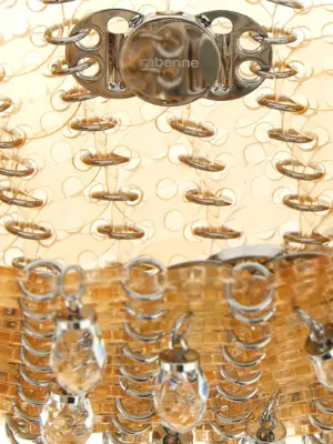 '1969 Nano Crystal Resin' shoulder bag 50% synthetic resins 30% pt 20% sst PACO RABANNE Pink