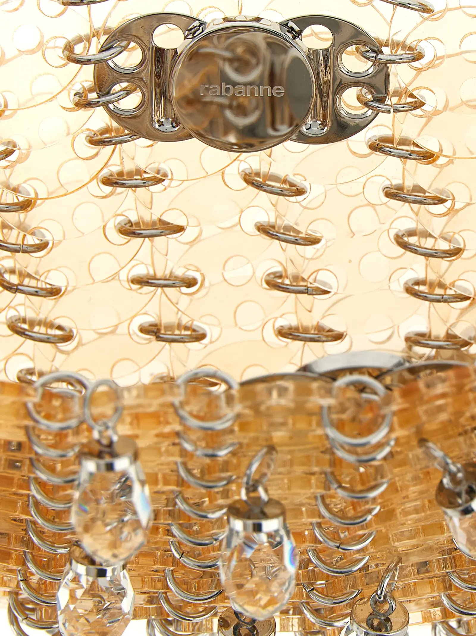 Сумка через плече Paco Rabanne 1969 Nano Crystal Resin Рожева 4 '1969 Nano Crystal Resin' shoulder bag 50% synthetic resins 30% pt 20% sst PACO RABANNE Pink