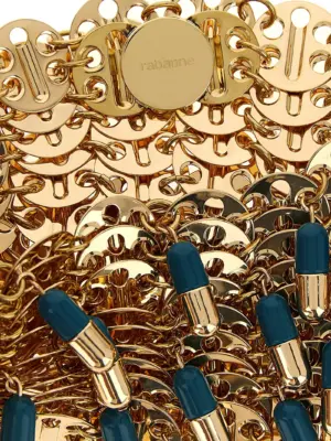 '1969 Nano Pils' shoulder bag 50% brass 30% pt 20% sst PACO RABANNE Gold