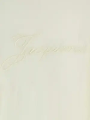 'Le Sweater Brodé' sweater 90% merino wool 6% polyamide JACQUEMUS White