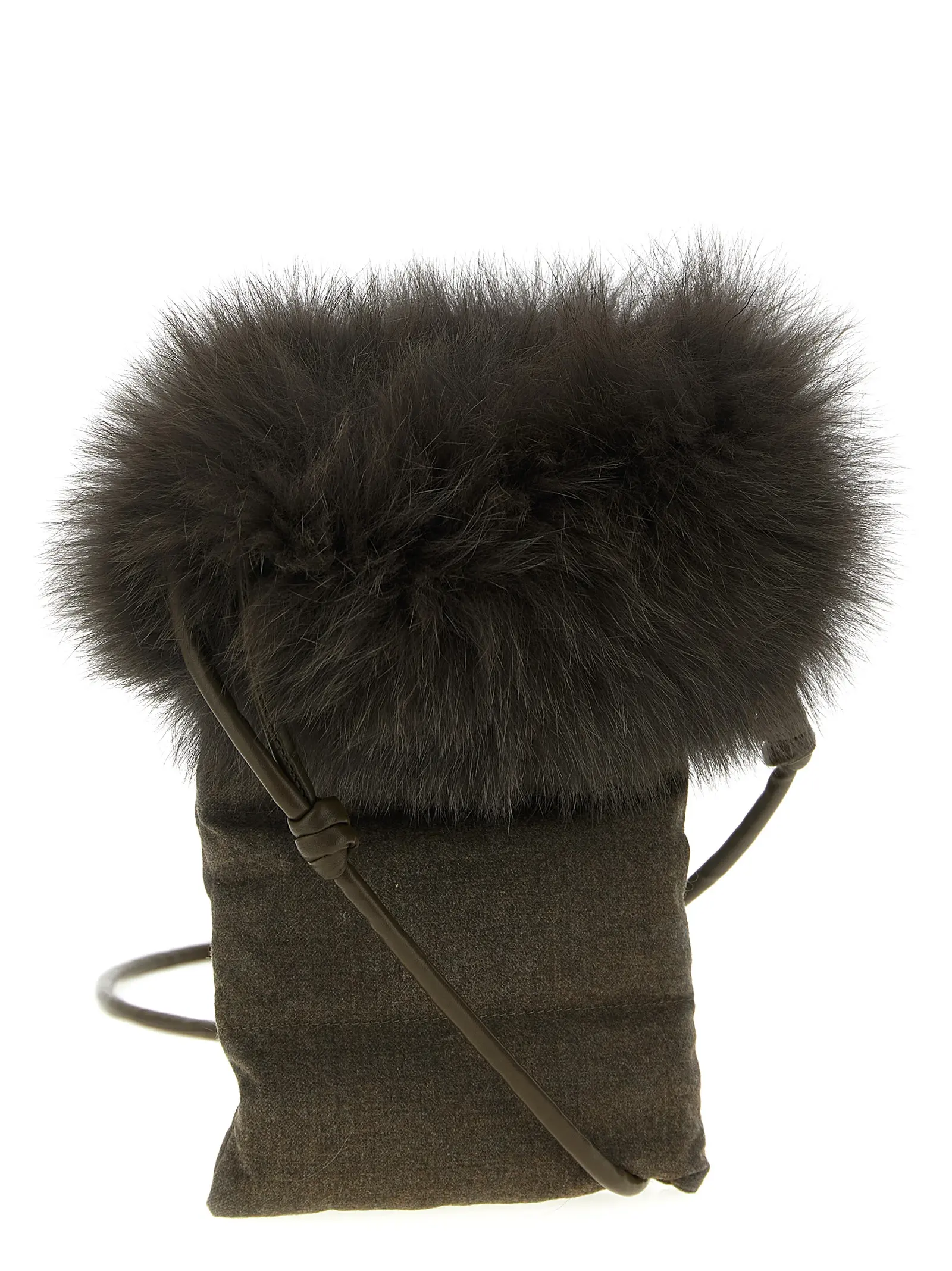 Чохол для смартфона Yves Salomon Etui Коричневий 2 'Etui' smartphone holder 26W26WAA017XXWO2WA9127 YVES SALOMON Brown