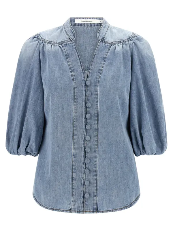 'Lucky' blouse ZIMMERMANN Light Blue