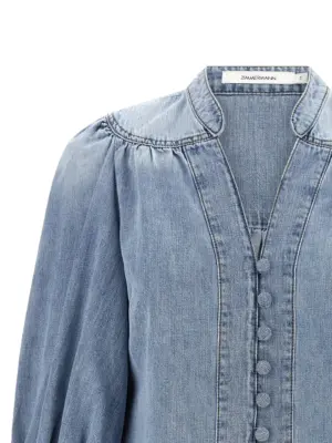 'Lucky' blouse Woman ZIMMERMANN Light Blue
