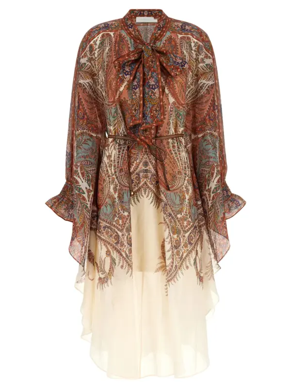 'Rhiannon' dress ZIMMERMANN Brown