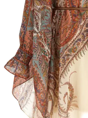 'Rhiannon' dress 100% ramie ZIMMERMANN Brown