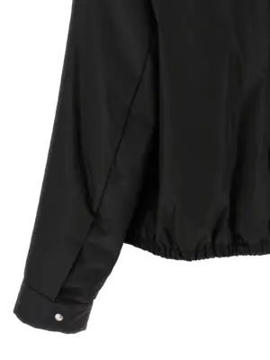 Re-Nylon hooded jacket 100% polyamide PRADA Black