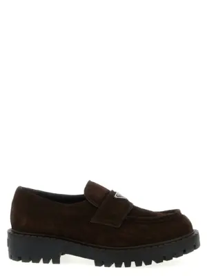 'Double Chocolate' loafers PRADA Brown