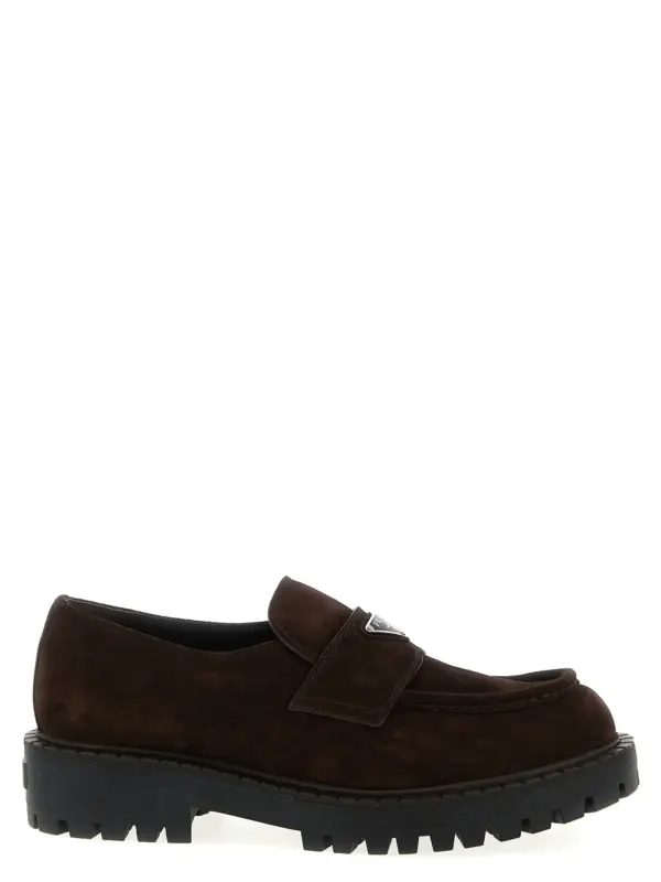 'Double Chocolate' loafers PRADA Brown