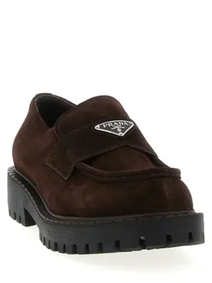'Double Chocolate' loafers 2DE151FG001103F0003 PRADA Brown