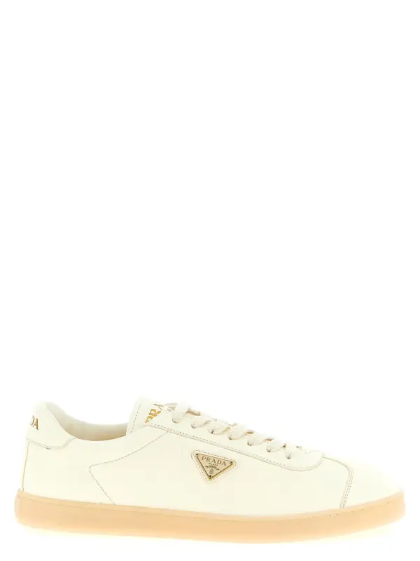 Deer leather sneakers PRADA White