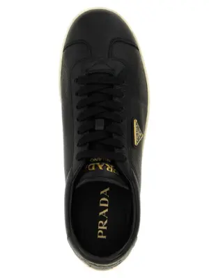 Deer leather sneakers 100% deer leather (cervus elaphus) PRADA Black