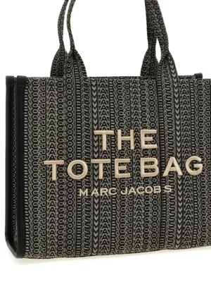 'The Monogram Jacquard Large Tote' shopping bag Woman MARC JACOBS Beige