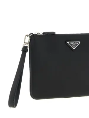 Saffiano clutch Man PRADA Black
