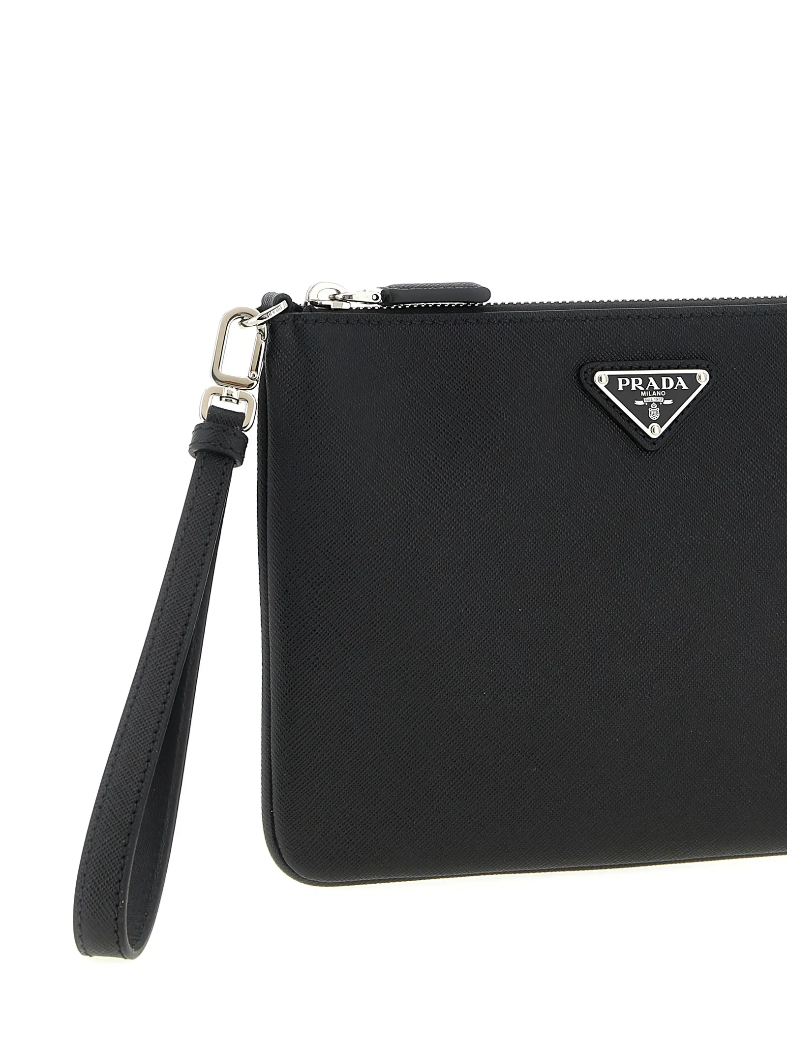 Клатч Prada Saffiano Чорний 3 Saffiano clutch Man PRADA Black
