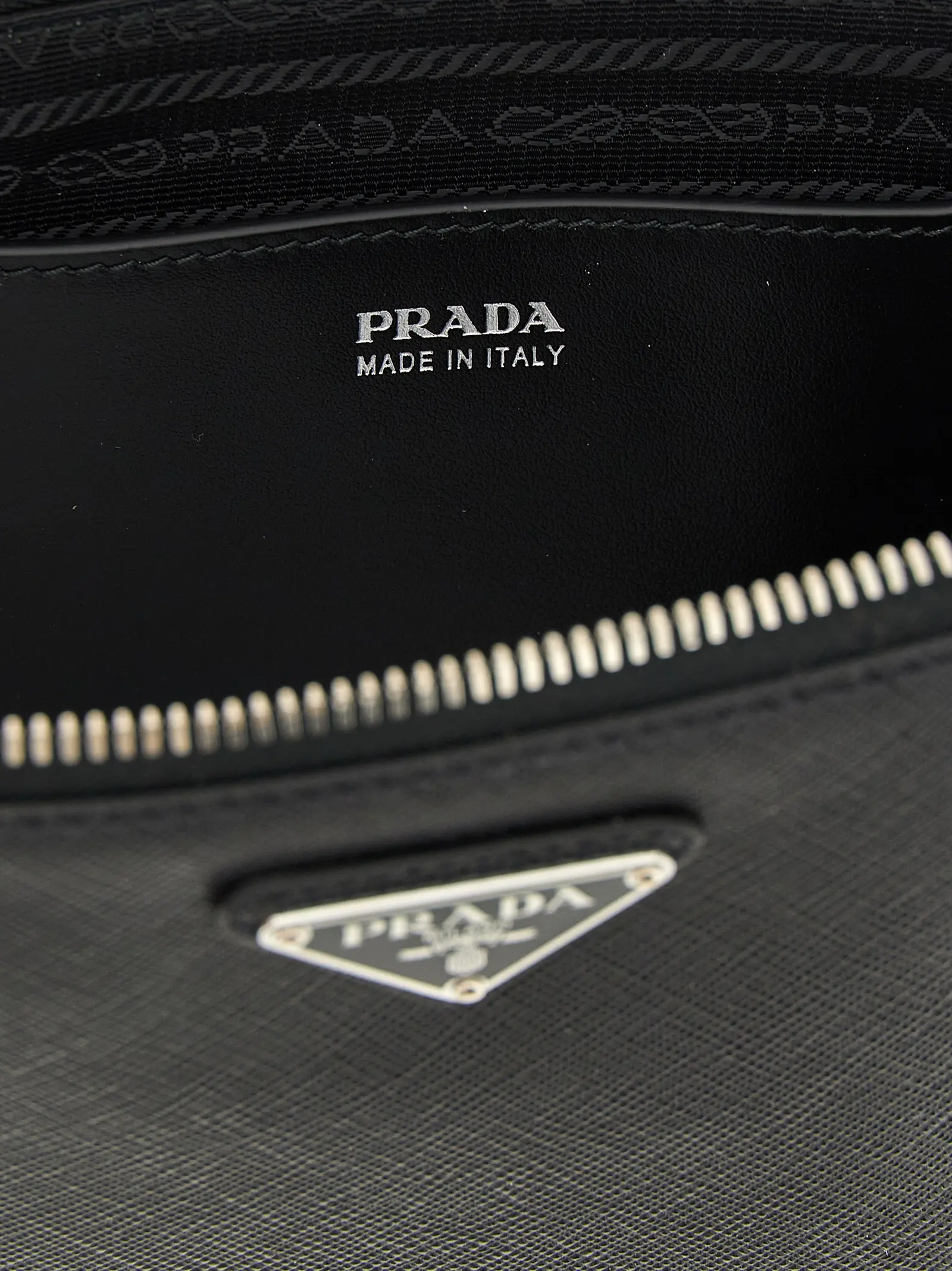 Клатч Prada Saffiano Чорний 4 Saffiano clutch 100% calfskin leather (Bos Taurus) PRADA Black