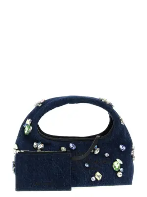 'The Gem Denim Mini Sack' handbag Woman MARC JACOBS Blue