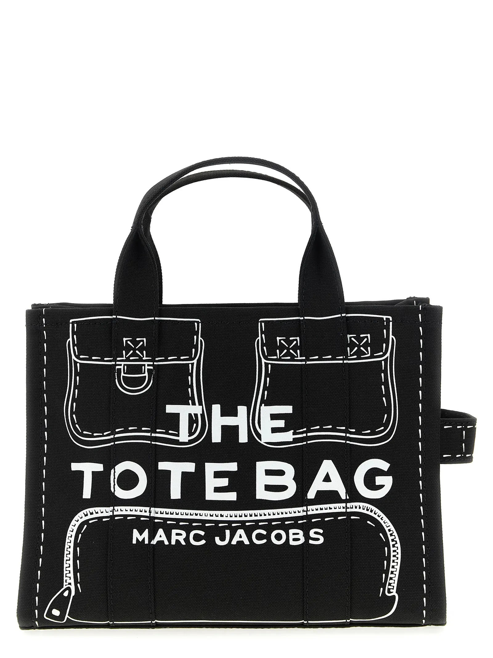 Сумка Marc Jacobs The TrompeL'Oeil Cargo Canvas Medium Чорна 1 'The TrompeL'Oeil Cargo CanvasMedium' handbag MARC JACOBS Black