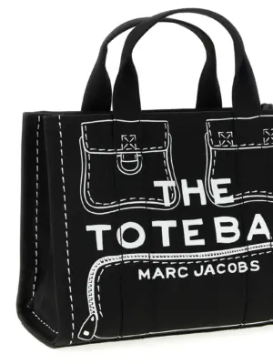 'The TrompeL'Oeil Cargo CanvasMedium' handbag Woman MARC JACOBS Black