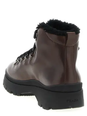 'Brixxen' ankle boots Man PRADA Brown