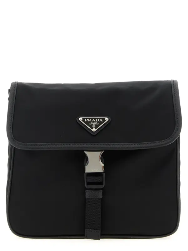 Nylon shoulder strap PRADA Black