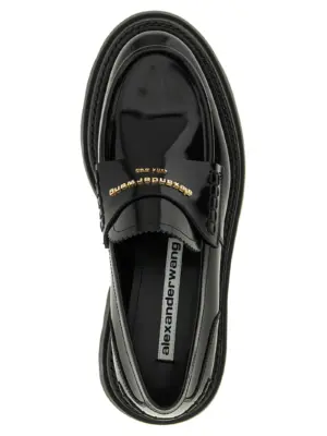 'Carter Platform' loafers 100% cow leather ALEXANDER WANG Black